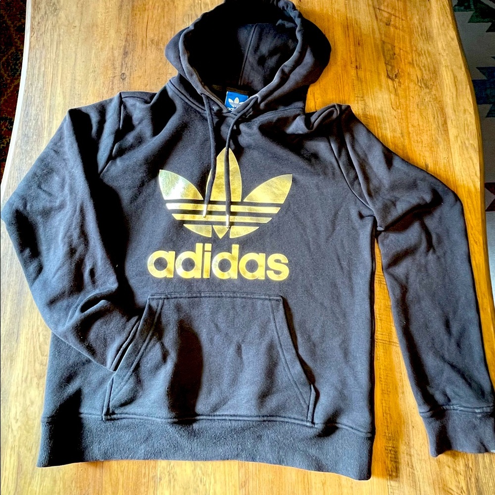 Foiled ADIDAS gold and black